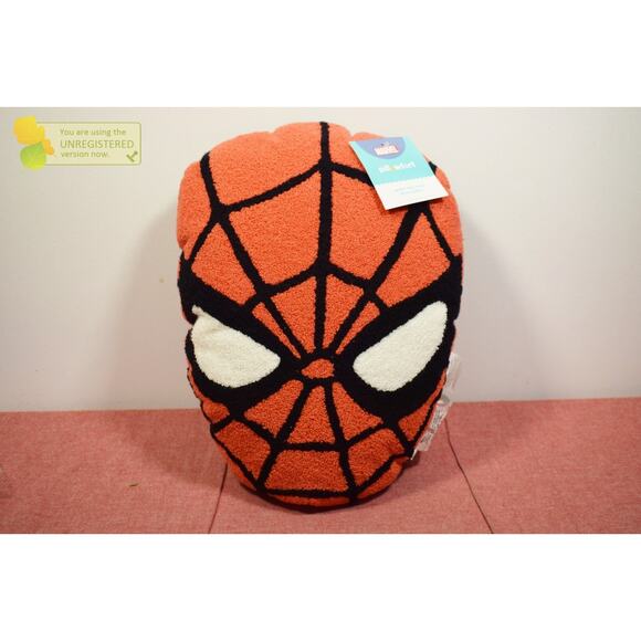 Pillowfort Marvel Spider-Man Mask Kids' Decorative 12x16" Throw Pillow* - Picture 1 of 6